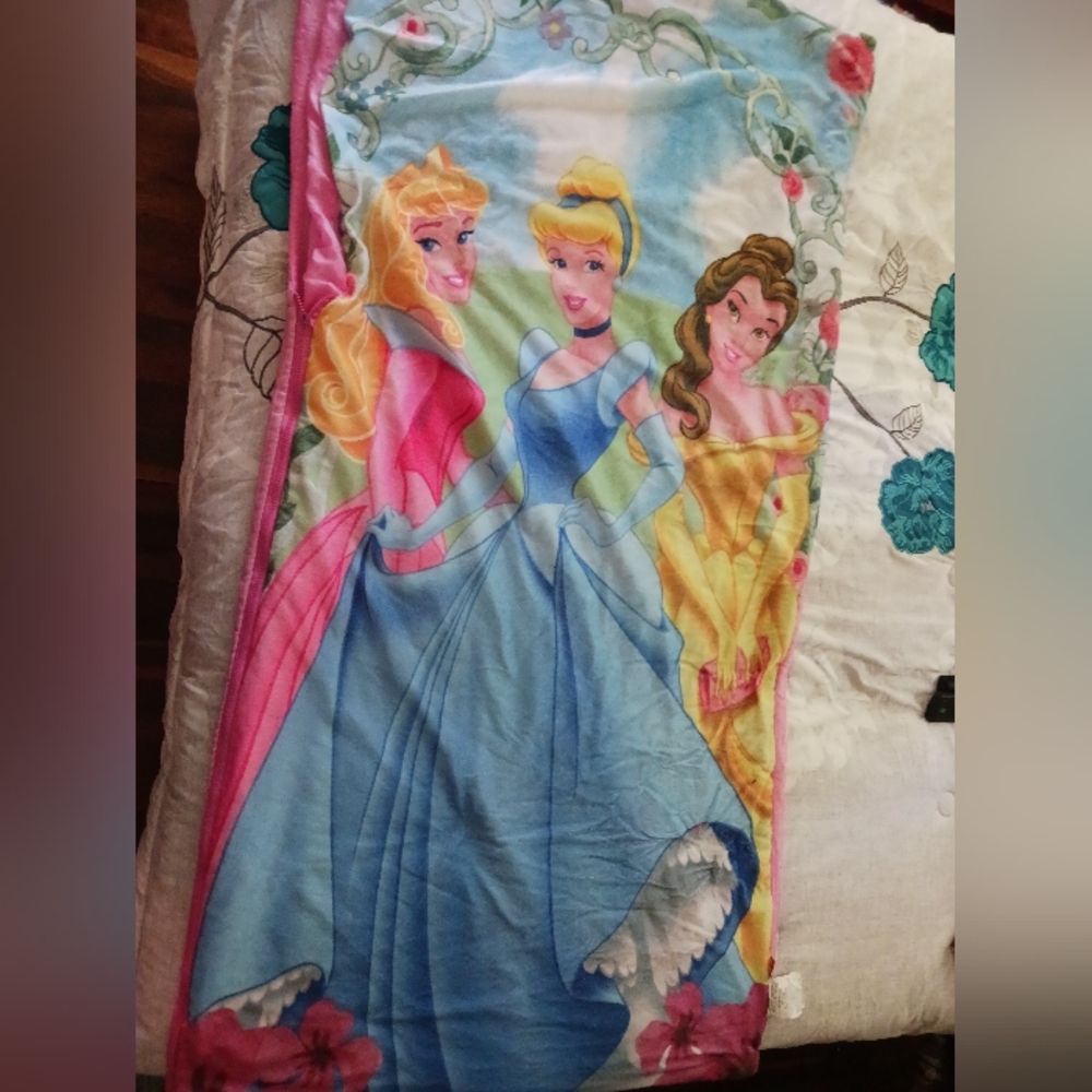 Child's princess sleeping bag